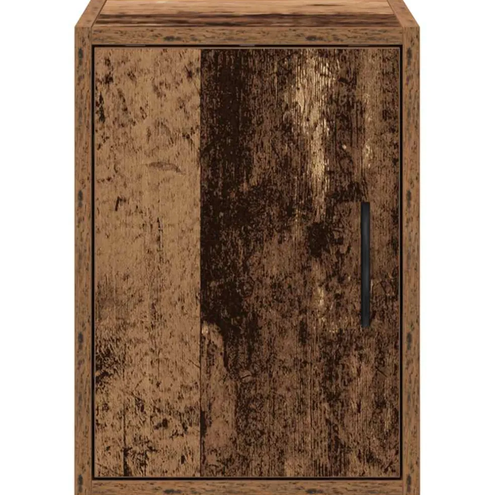 vidaXL Garage wandkasten 2 st bewerkt hout oud hout