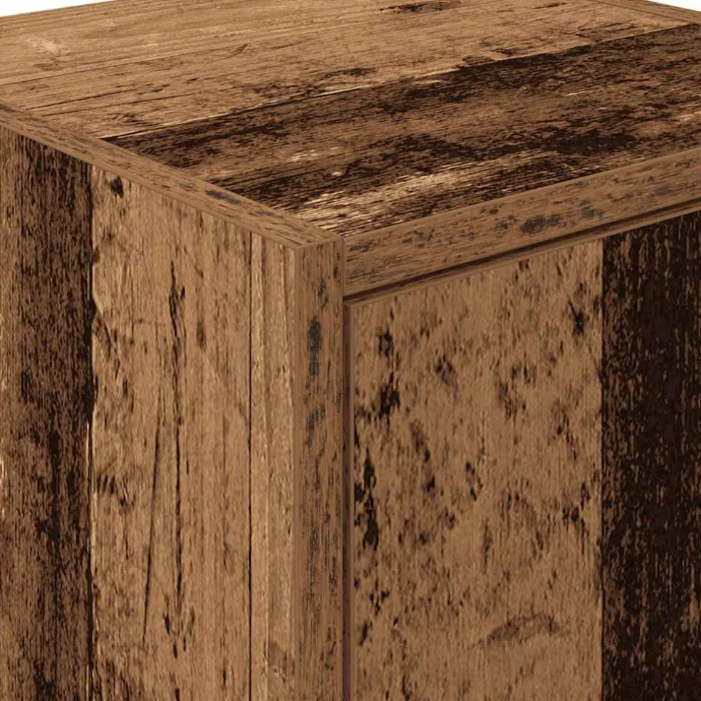 vidaXL Garage wandkasten 2 st bewerkt hout oud hout