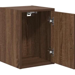 vidaXL Garagewandkasten 2 st spaanplaat bruin eiken