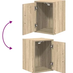 vidaXL Garagewandkast sonoma bewerkt hout eikenkleurig
