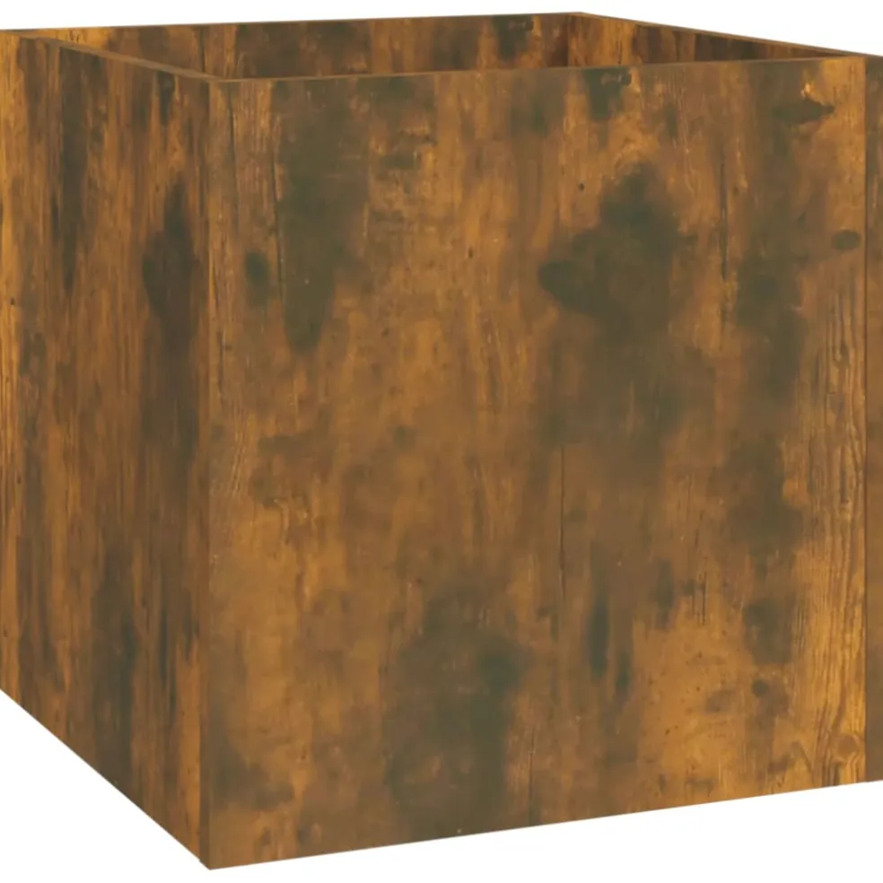vidaXL Garderobe set bewerkt hout gerookt eikenkleurig