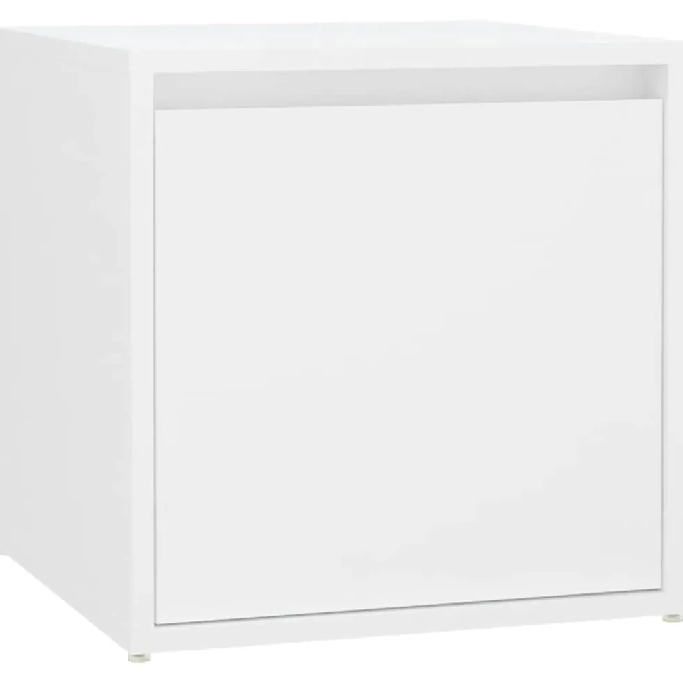 vidaXL Garderobe set bewerkt hout wit