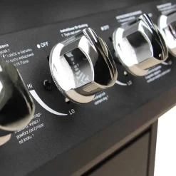 vidaXL Gasbarbecue 4+1 kookzone zwart