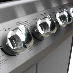 vidaXL Gasbarbecue 6+1 kookzone zwart en zilver
