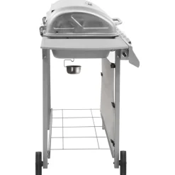 vidaXL Gasbarbecue met 6 branders zilverkleurig