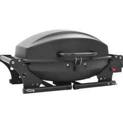 vidaXL Gasbarbecue met kookzone zwart