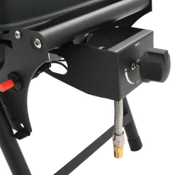 vidaXL Gasbarbecue met kookzone zwart