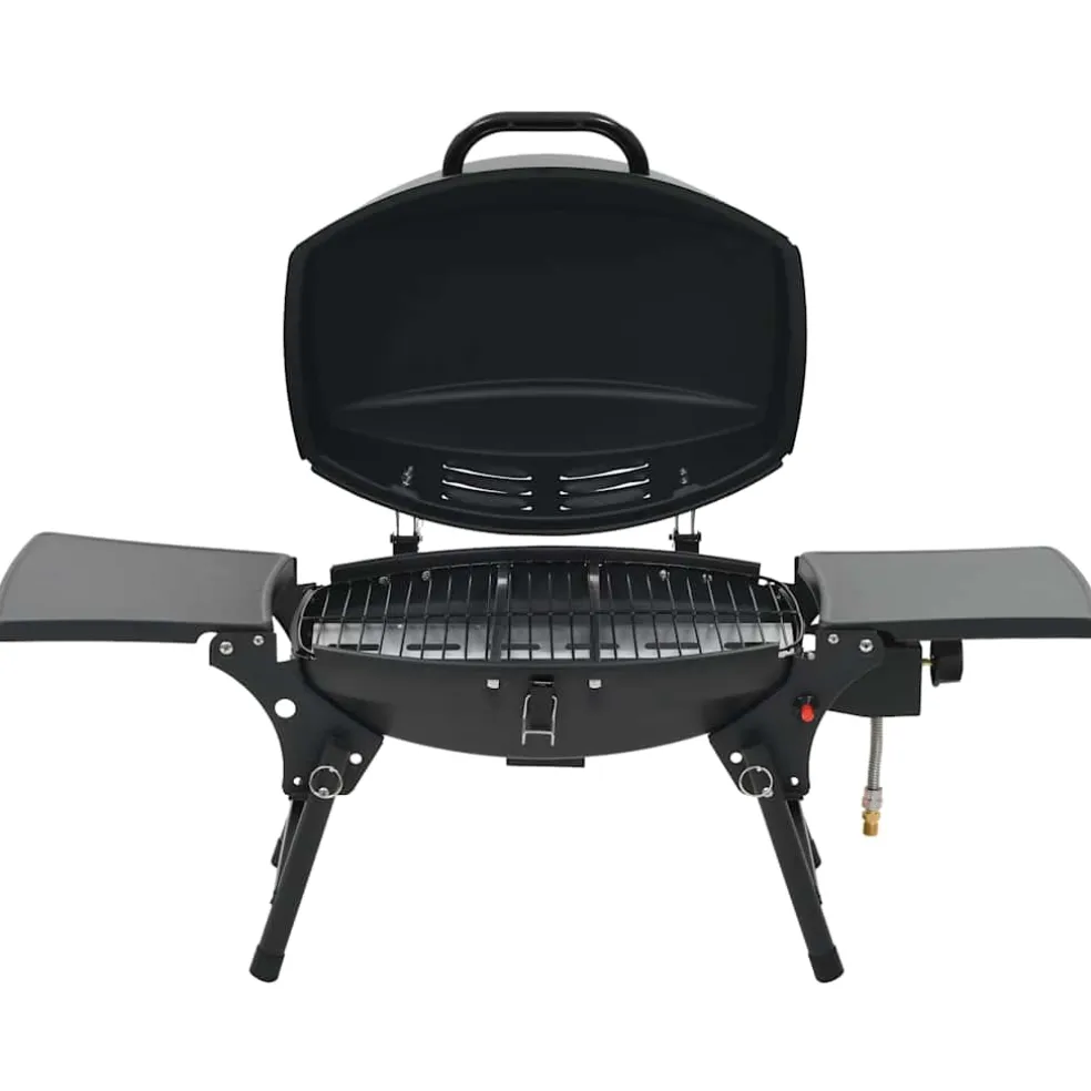 vidaXL Gasbarbecue met kookzone zwart