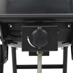 vidaXL Gasbarbecue met kookzone zwart