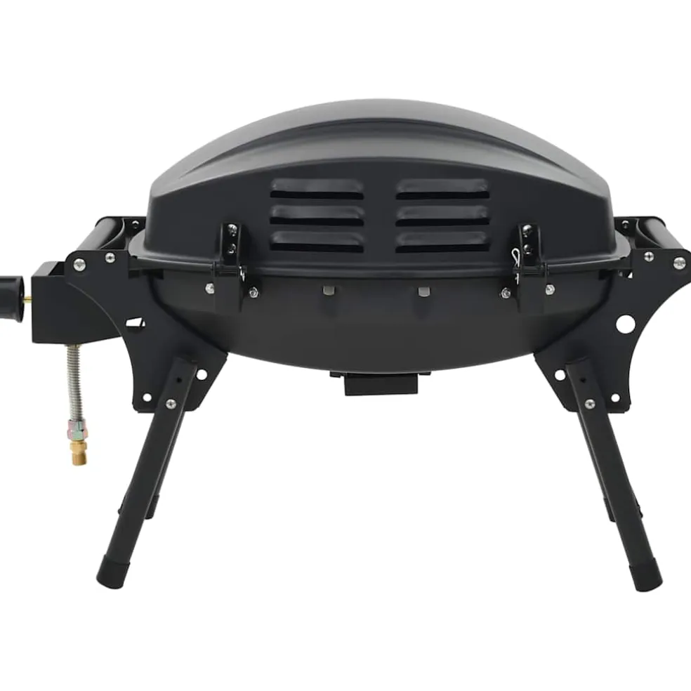 vidaXL Gasbarbecue met kookzone zwart