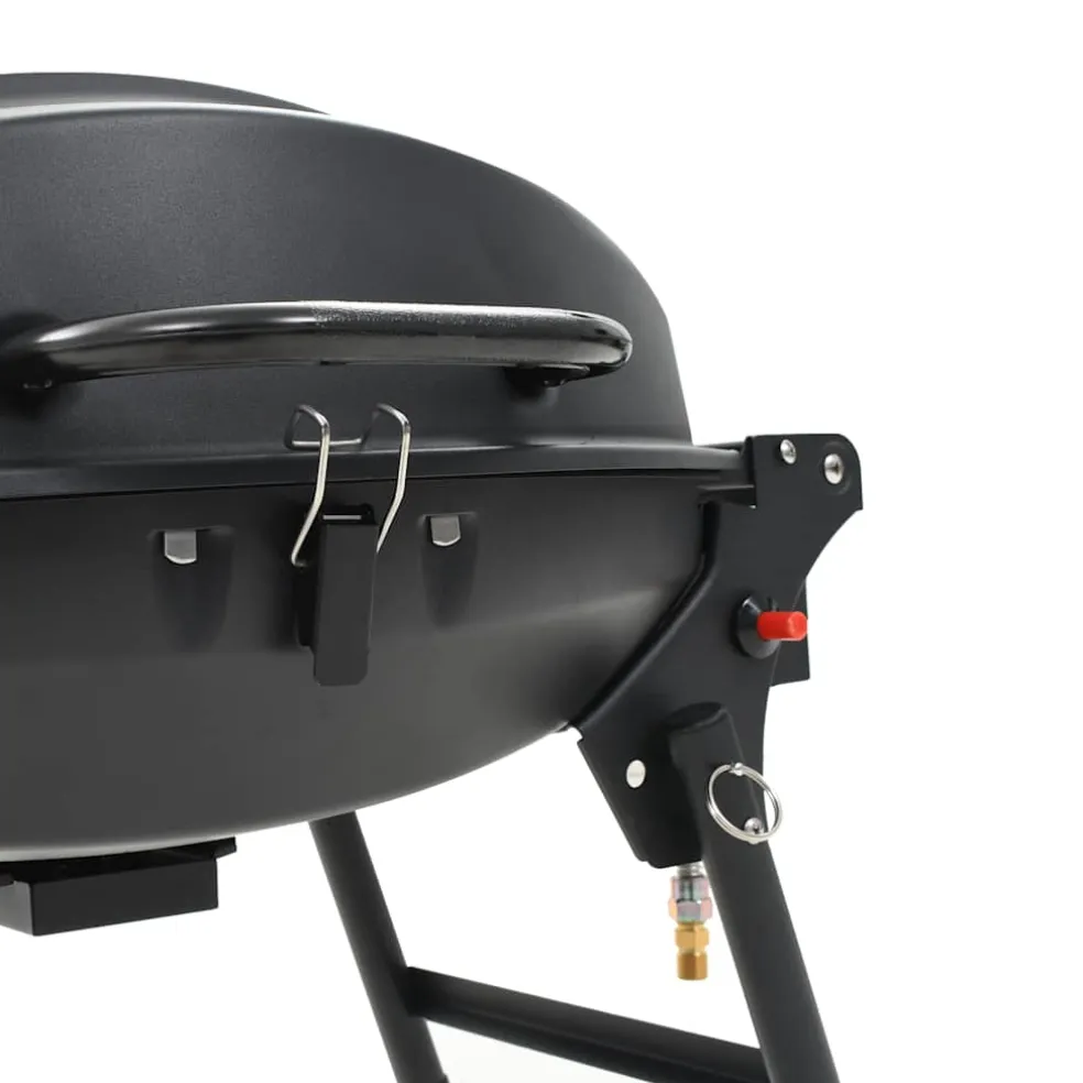 vidaXL Gasbarbecue met kookzone zwart