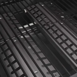 vidaXL Gas Grill met Branders met wiel Zilver Staal met Metaal Slang