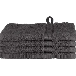 vidaXL Gastendoek SOLUND 4 st Antraciet 15 x 21 cm 550 gsm