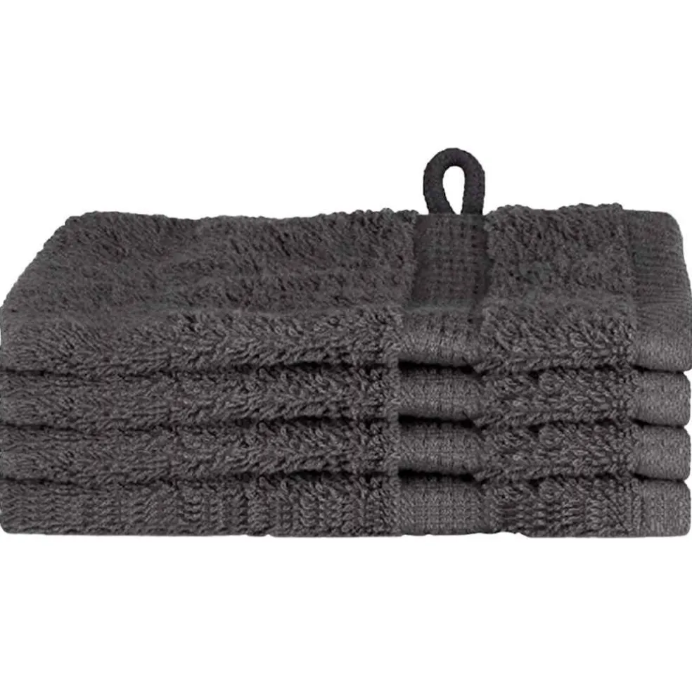 vidaXL Gastendoek SOLUND 4 st Antraciet 15 x 21 cm 550 gsm