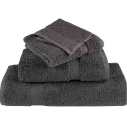 vidaXL Gastendoek SOLUND 4 st Antraciet 15 x 21 cm 550 gsm