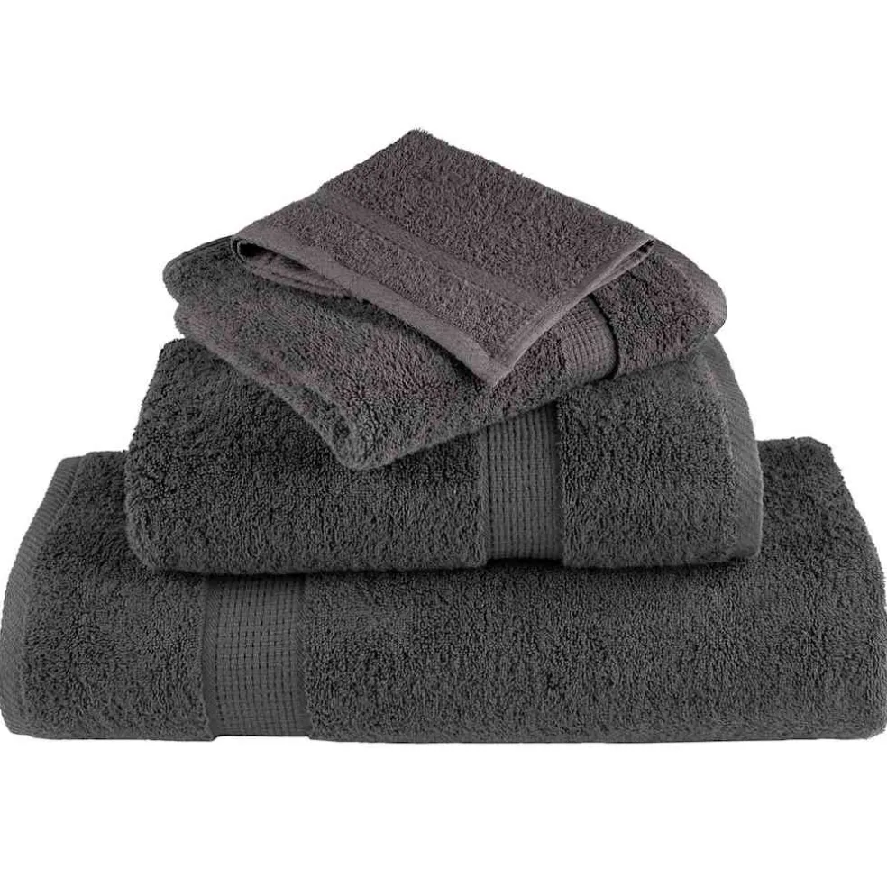 vidaXL Gastendoek SOLUND 4 st Antraciet 15 x 21 cm 550 gsm