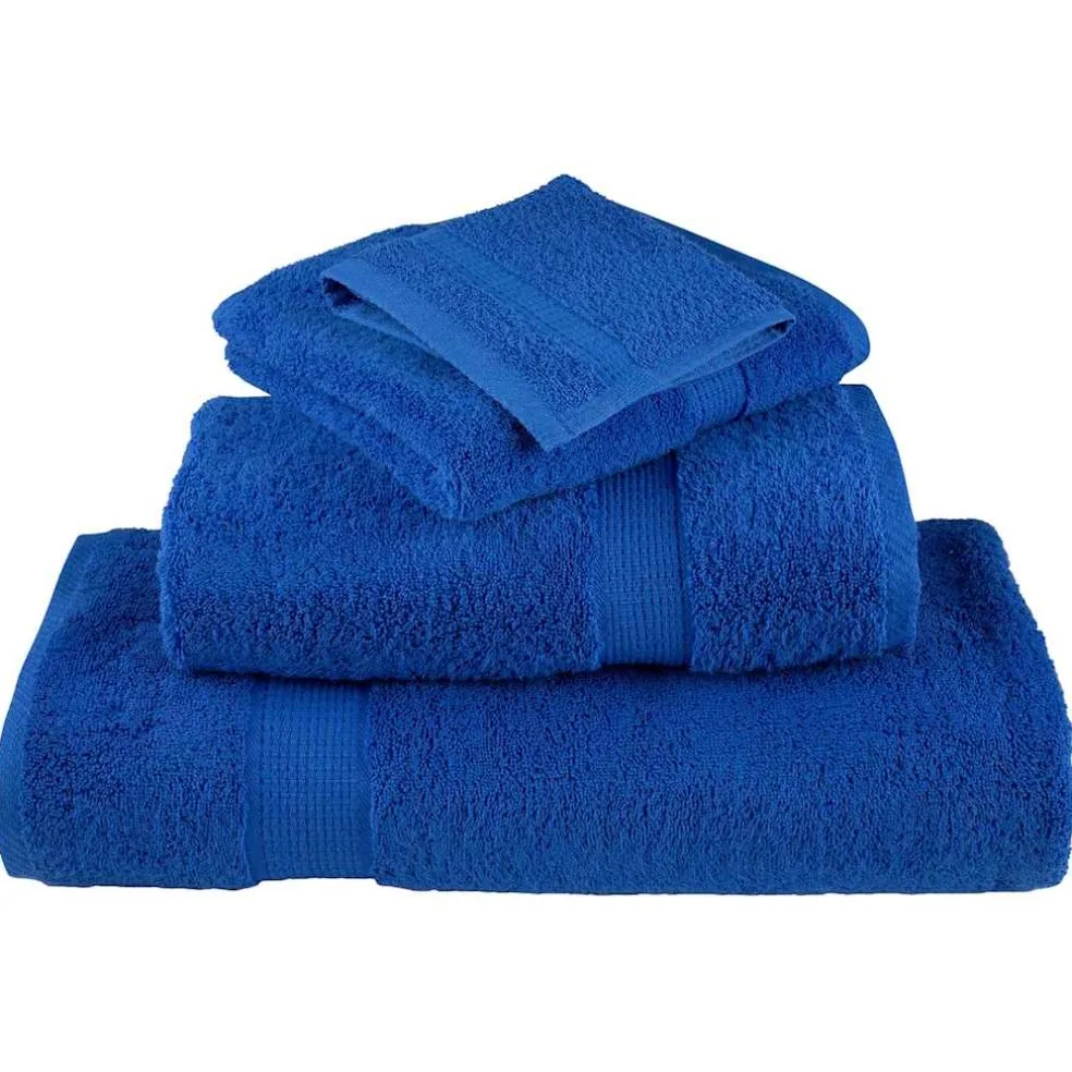 vidaXL Gastendoek SOLUND 4 st Blauw 15 x 21 cm 550 gsm