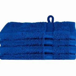 vidaXL Gastendoek SOLUND 4 st Blauw 15 x 21 cm 550 gsm