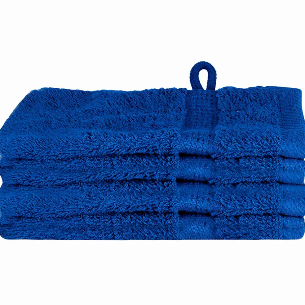 vidaXL Gastendoek SOLUND 4 st Blauw 15 x 21 cm 550 gsm