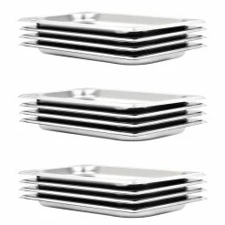 vidaXL Gastronormbakken 12 st GN 1/3 20 mm roestvrij staal