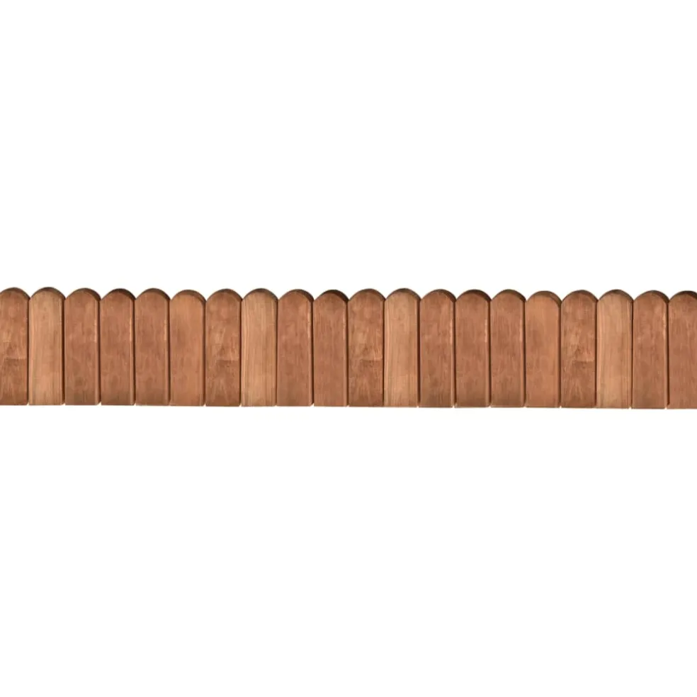 vidaXL Gazonrand 120 cm geïmpregneerd grenenhout bruin
