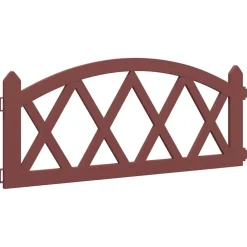 vidaXL Gazonranden 17 st 10 m polypropeen rood