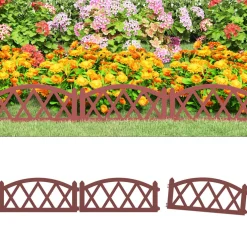 vidaXL Gazonranden 17 st 10 m polypropeen rood