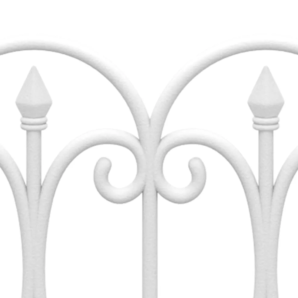 vidaXL Gazonranden 17 st 10 m polypropeen wit