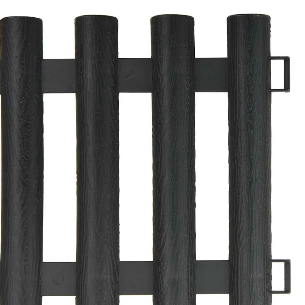vidaXL Gazonranden 17 st 10 m PP antracietkleurig