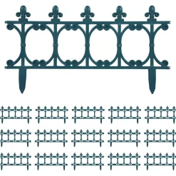 vidaXL Gazonranden 16 st 10 m PP groen