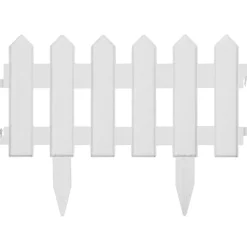vidaXL Gazonranden 25 st 10 m PP wit