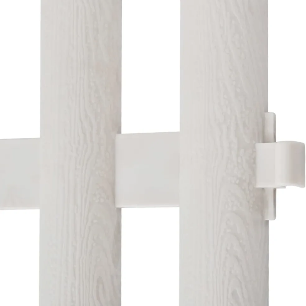 vidaXL Gazonranden 17 st 10 m wit