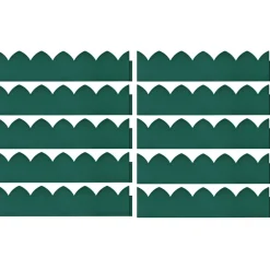 vidaXL Gazonranden 10 st 65x15 cm PP groen