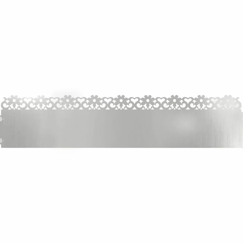 vidaXL Gazonranden 10 st 103 x 0,05 x 22 cm Gegalvaniseerd staal