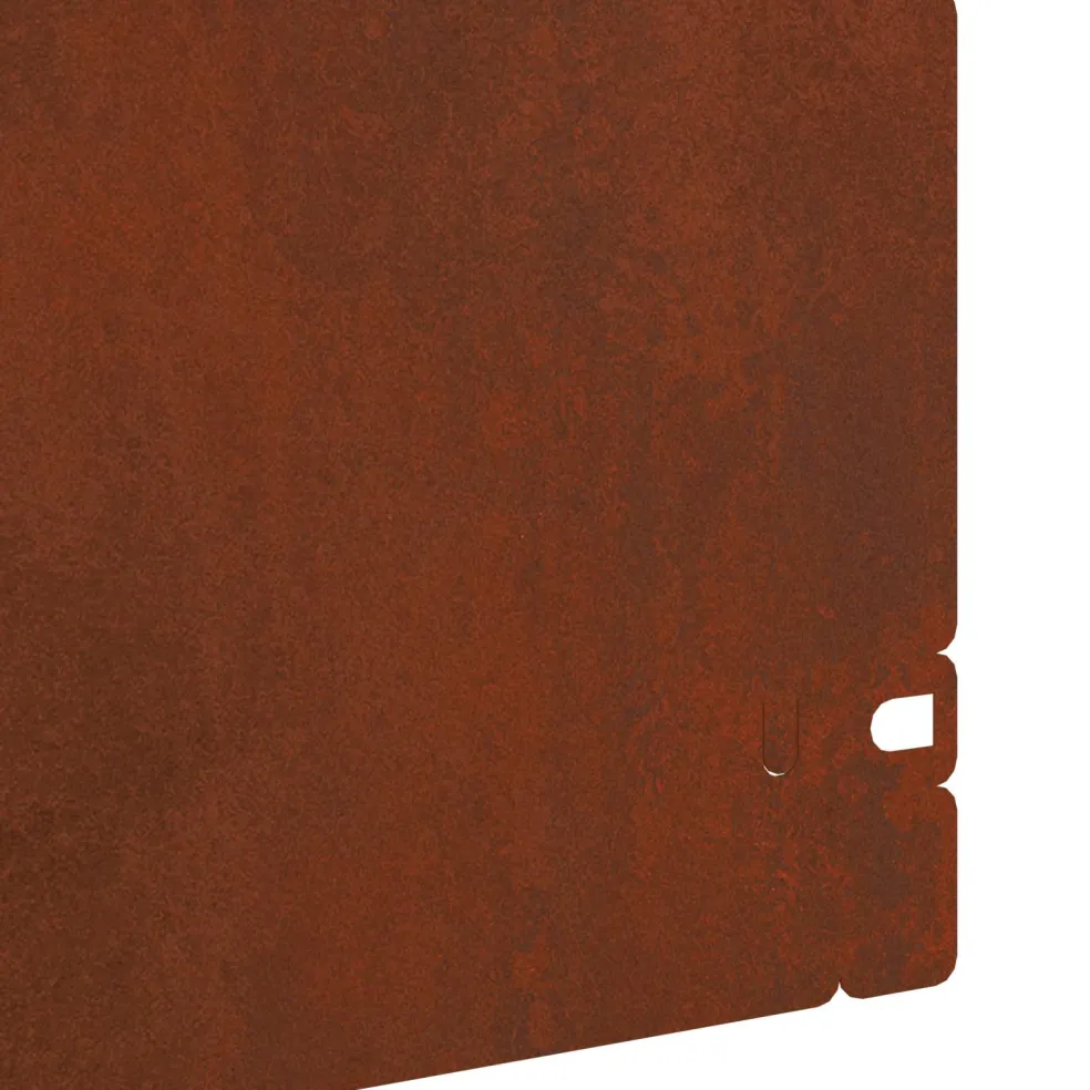 vidaXL Gazonranden 10 st 103 x 0,05 x 22 cm weervast staal