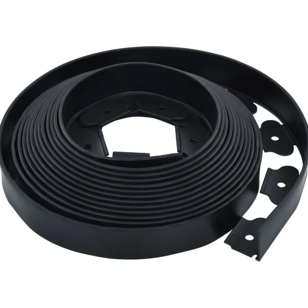 vidaXL Gazonrand flexibel met 30 pinnen 10 m 5 cm