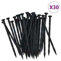 vidaXL Gazonrand flexibel met 30 pinnen 10 m 5 cm