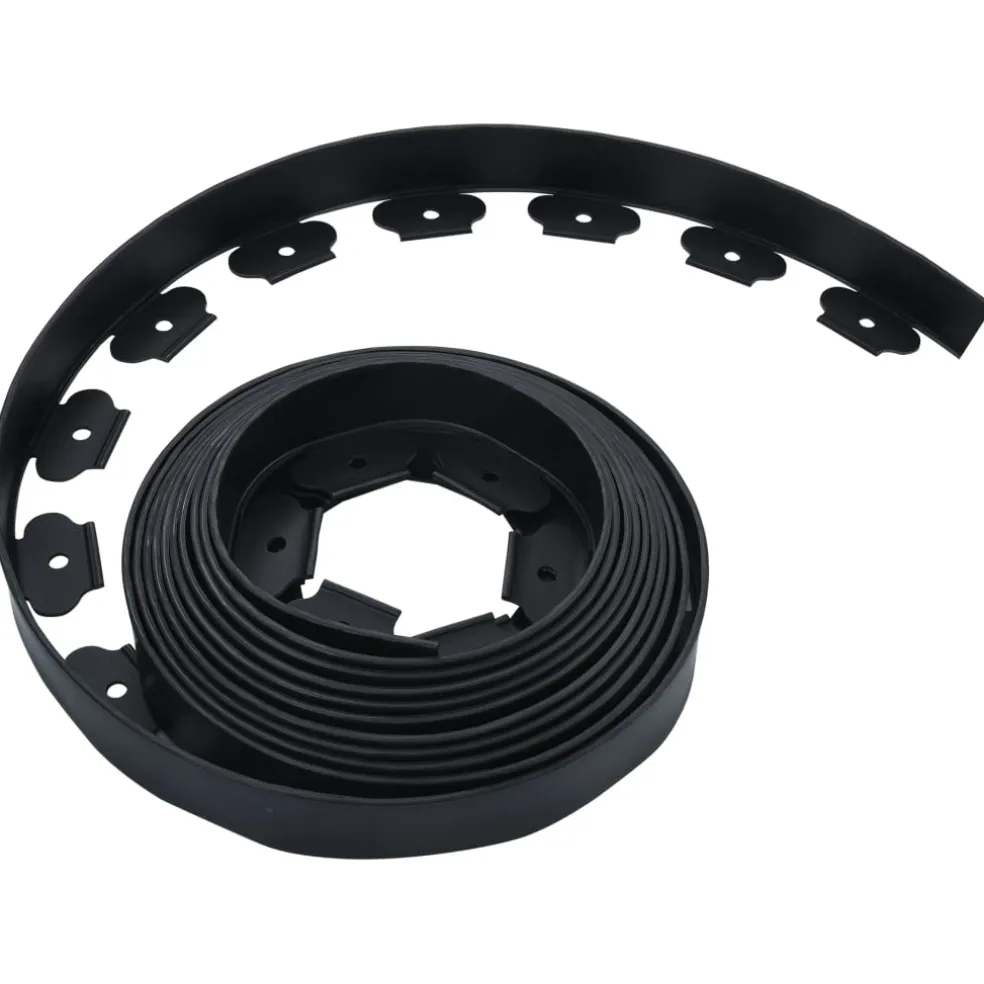 vidaXL Gazonrand flexibel met 30 pinnen 10 m 5 cm