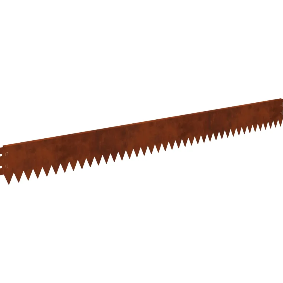 vidaXL Gazonrand met omgebogen bovenrand 10 st 103x10cm Staal