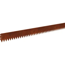 vidaXL Gazonrand met omgebogen bovenrand 10 st 103x10cm Staal