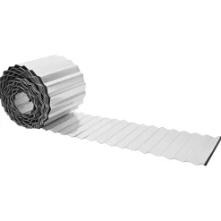 vidaxl Gazonrand 5 m x 10 cm Gegalvaniseerd staal zilver