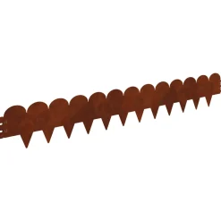 vidaXL Gazonrand scherpe & ronde bovenkant 10 st 103x15cm Staal
