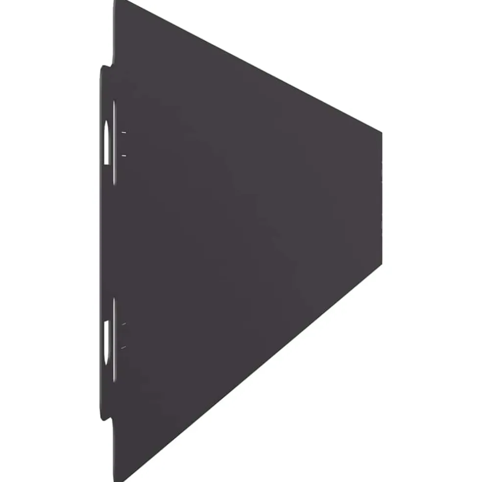 vidaXL Gazonrand 10 st 10 x 103 cm Staal Zwart