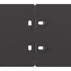 vidaXL Gazonrand 10 st 10 x 103 cm Staal Zwart