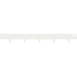vidaXL Gazonrand 10 st 100 x 12 cm Staal Wit
