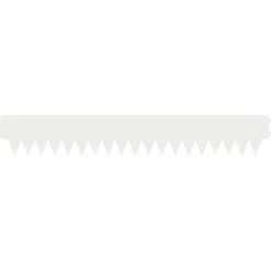 vidaXL Gazonrand 10 st 103 x 15 cm Staal Wit