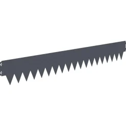 vidaXL Gazonrand 10 st 103 x 15 cm Staal Antraciet