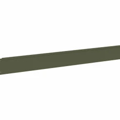 vidaXL Gazonrand 10 st 100 x 12 cm Staal Olijfgroen