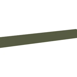 vidaXL Gazonrand 10 st 100 x 12 cm Staal Olijfgroen