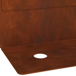 vidaXL Gazonrand 10 st 102 x 4 x 4 cm Staal Roestig